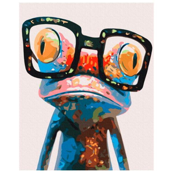 Картина по номерам BrushMe Лягушка в очках 50 x 40 см/ Вертикальная photo 1