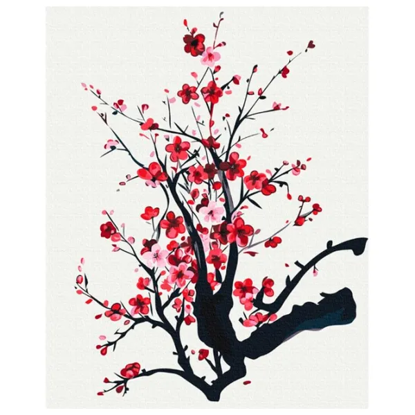 Картина по номерам BrushMe Ветка сакуры 50 x 40 см/ Вертикальная photo 1 Картина по номерам BrushMe Ветка сакуры 50 x 40 см/ Вертикальная photo 1