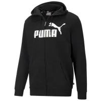Толстовка для мужчин Puma Ess Big Logo Fz Hoodie Tr Прямой/ Черный