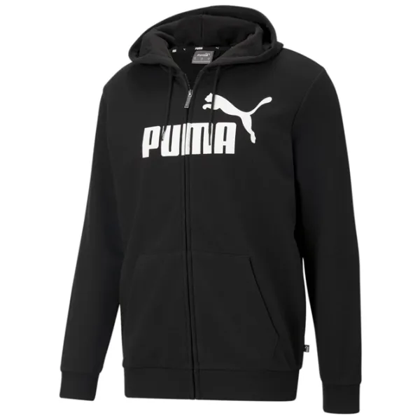 Толстовка для мужчин Puma Ess Big Logo Fz Hoodie Tr Прямой/ Черный photo 1