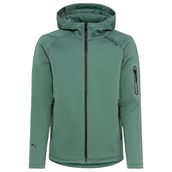 Hanorac pentru bărbați Puma Porsche Hooded Sweat Jacket Drept/ Green photo 1