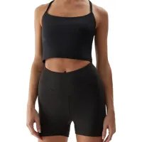 Colanți scurți sport pentru femei 4F 4FAW23TFSHF301 XL/ Black