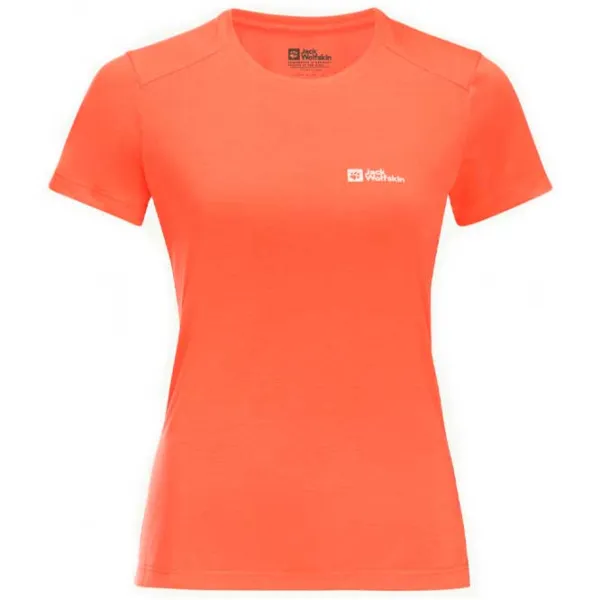 Tricou pentru femei Jack Wolfskin Vonnan S|S T W 100% poliester/ Red photo 1