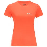Tricou pentru femei Jack Wolfskin Vonnan S|S T W 100% poliester/ Red