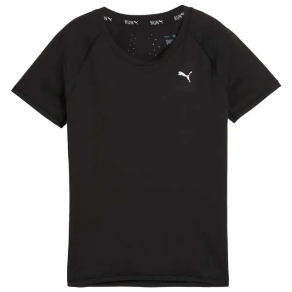 Tricou pentru femei Puma Run Clouds SS Tee W 6% elastan/ Black photo 1