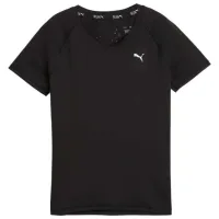 Tricou pentru femei Puma Run Clouds SS Tee W 6% elastan/ Black