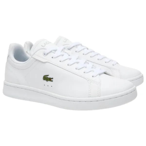 Ghete pentru femei Lacoste Carnaby Pro BL Leather Tonal Primăvară - vară/ White photo 1