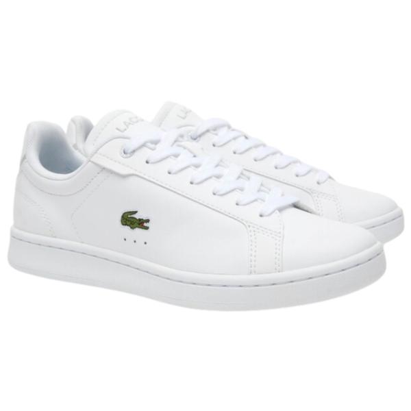Ghete pentru femei Lacoste Carnaby Pro BL Leather Tonal Primăvară - vară/ White photo 1