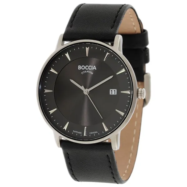Ceas de mână pentru bărbați Boccia 3607-01 Cuarț/ 39 mm photo 1 Ceas de mână pentru bărbați Boccia 3607-01 Cuarț/ 39 mm photo 1