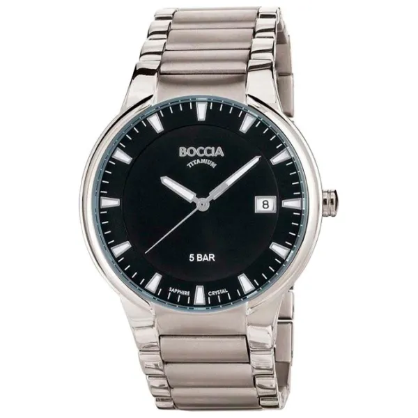 Ceas de mână pentru bărbați Boccia 3629-01 Cuarț/ 39 mm photo 1 Ceas de mână pentru bărbați Boccia 3629-01 Cuarț/ 39 mm photo 1
