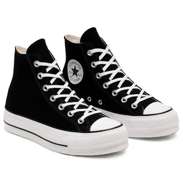 Ghete pentru femei Converse Chuck Taylor All Star Canvas Platform High Top Demisezon/ Black photo 1