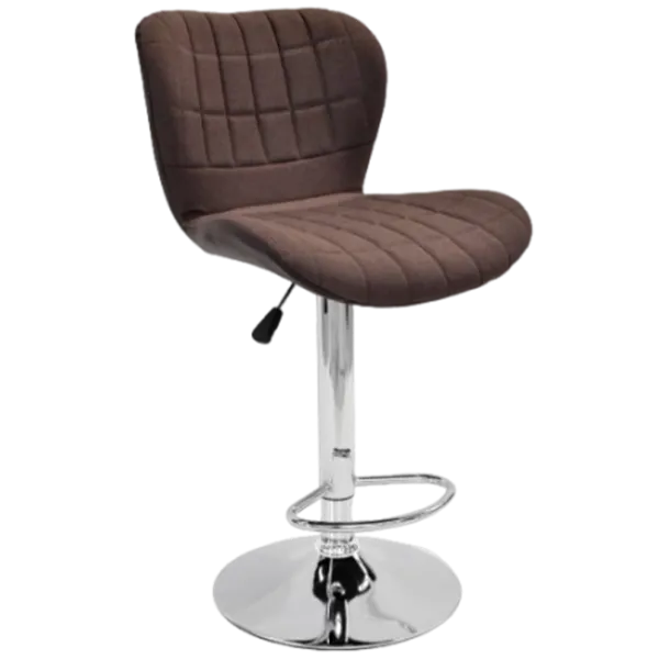 Scaun de bar Deco SB-74 Piele eco/ Metal/ Brown photo 1