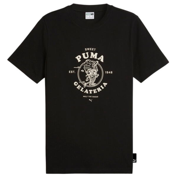 Tricou pentru bărbați Puma Graphics Gelateria Tee 100% bumbac/ Black photo 1