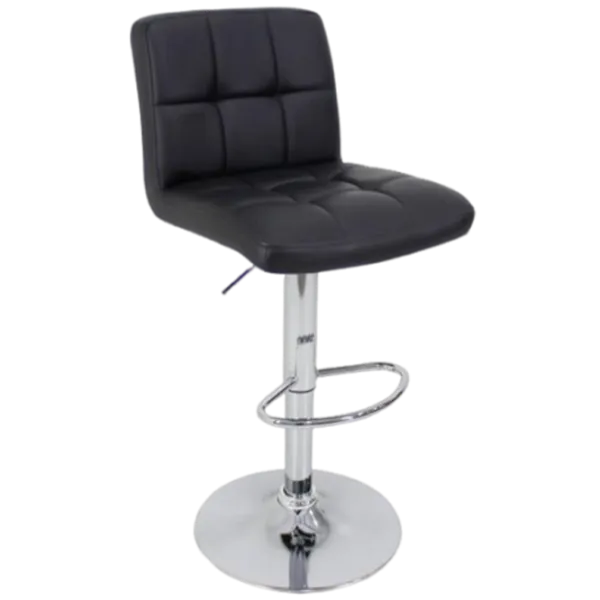Scaun de bar Deco SB-043 Piele eco/ Metal/ Black photo 1 Scaun de bar Deco SB-043 Piele eco/ Metal/ Black photo 1