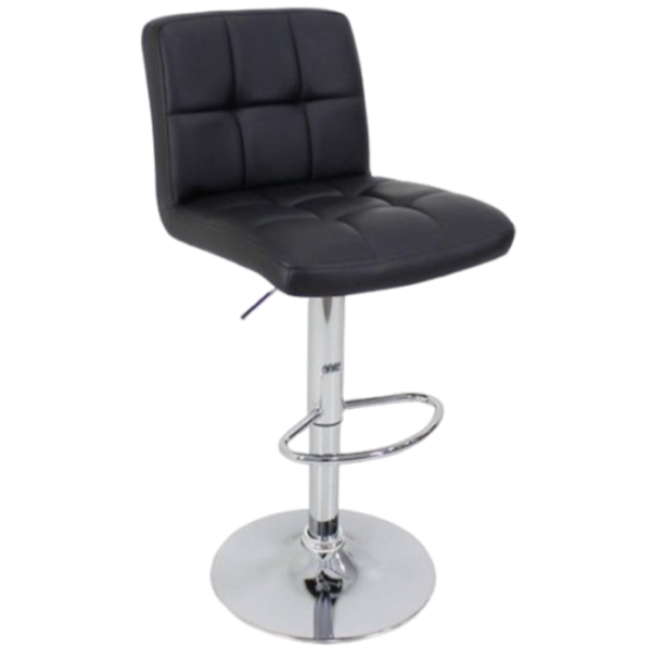 Scaun de bar Deco SB-043 Piele eco/ Metal/ Black photo 1 Scaun de bar Deco SB-043 Piele eco/ Metal/ Black photo 1