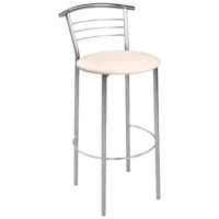 Барный стул DecoPrim Marco hoker chrome V-4 Экокожа/ Металл/ Бежевый