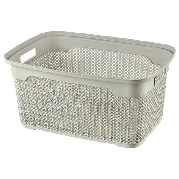 Coș pentru rufe Proff Pearl 30 l/ Plastic/ Pink Gray photo 1