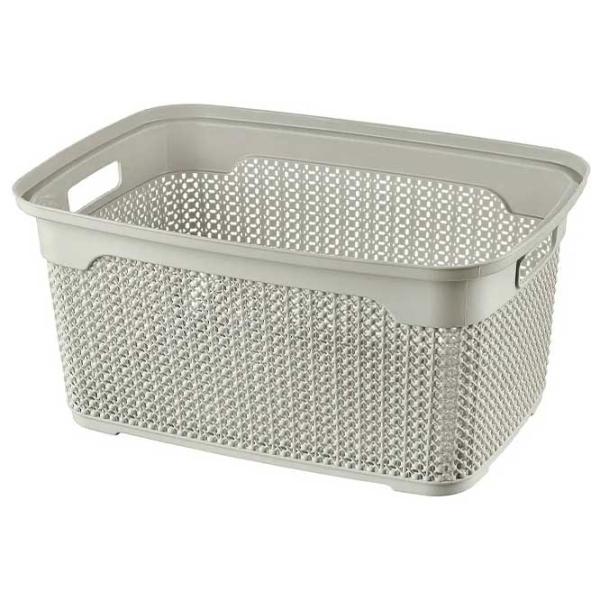 Coș pentru rufe Proff Pearl 30 l/ Plastic/ Pink Gray photo 1
