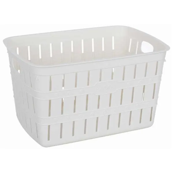 Coș pentru rufe Violet House Bambu 1040 40 l/ Plastic/ White photo 1