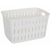 Корзина для белья Violet House Bambu 1040 40 л/ Пластик/ Белый