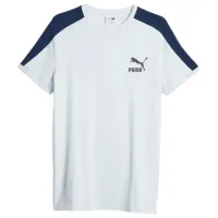 Tricou pentru bărbați Puma T7 Iconic Tee 95% bumbac, 5% elastan/ Icy Blue
