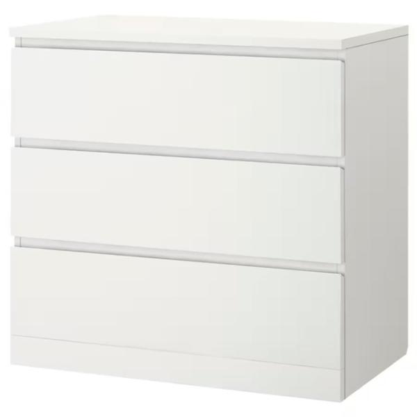 Комод Ikea Malm 78см x 80см x 48см/ МДФ/ Белый photo 1