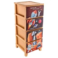 Комод Polite TRN077 94см x 37см x 44см/ Пластик/ Разноцветный