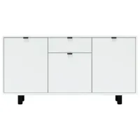 Comodă Fabrik Home Harvey 81 x 154 x 38/ LPAL/ Frasin alb