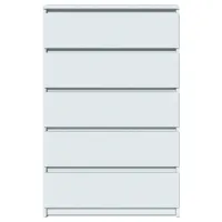 Comodă Fabrik Home Havana 5 125.5 x 80 x 38.5/ LPAL/ Frasin alb