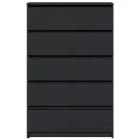 Comodă Fabrik Home Havana 5 125.5 x 80 x 38.5/ LPAL/ Frasin Negru