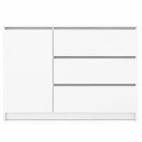 Comodă Fabrik Home Havana 86 x 120 x 38.5/ LPAL/ Frasin alb