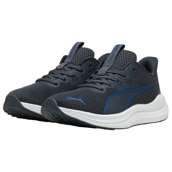 Adidași pentru băieți Puma Reflect Lite Jr Primăvară - vară/ Gray cobalt photo 1