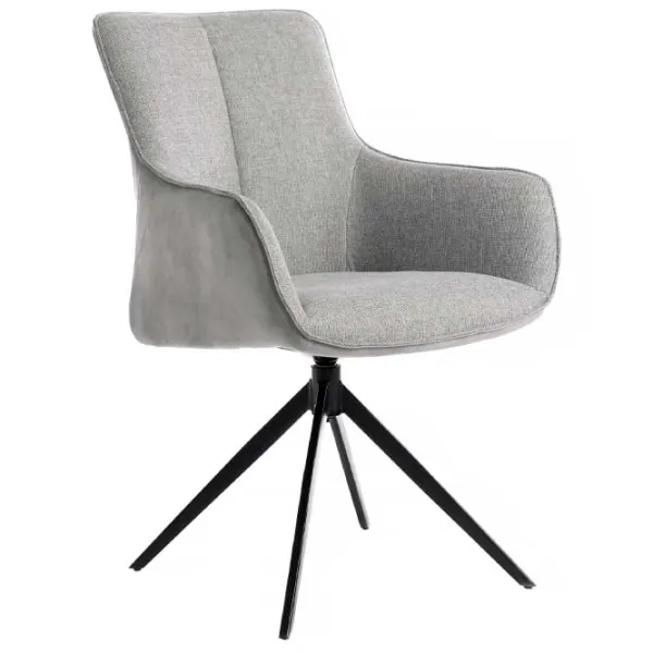 Fotoliu de birou DecoPrim Queen Catifea/ Gray photo 1 Fotoliu de birou DecoPrim Queen Catifea/ Gray photo 1