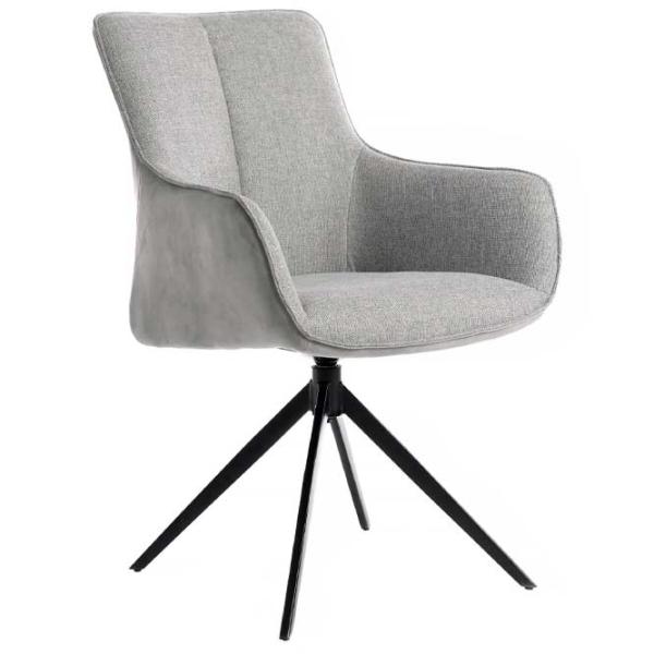 Fotoliu de birou DecoPrim Queen Catifea/ Gray photo 1 Fotoliu de birou DecoPrim Queen Catifea/ Gray photo 1