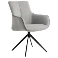 Fotoliu de birou DecoPrim Queen Catifea/ Gray