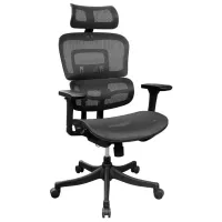 Офисное кресло DecoPrim Ember Акриловая сетка/ Черный