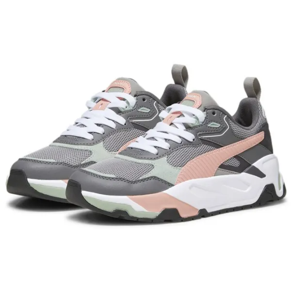 Adidași pentru fetiţe Puma Trinity Jr Concrete Demisezon/ Gray photo 1 Adidași pentru fetiţe Puma Trinity Jr Concrete Demisezon/ Gray photo 1