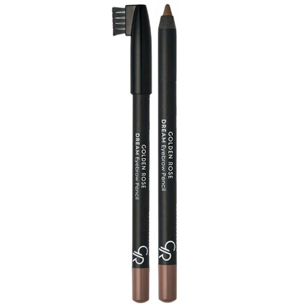 Creion pentru sprâncene Golden Rose Dream Eyebrow Pencil maro-gri photo 1 Creion pentru sprâncene Golden Rose Dream Eyebrow Pencil maro-gri photo 1