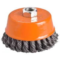 Проволочная чашечная щётка Villager 030489 80 мм