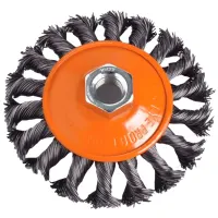 Дисковая щетка из витой проволоки Villager 030491 100 мм