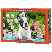 Puzzle 2D Castorland 500 French Bulldog Puppy 9+/ Numărul de piese: 500