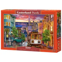 Puzzle 2D Castorland 500 San Francisco Trolley 9+/ Numărul de piese: 500