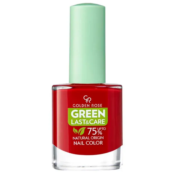 Лак для ногтей Golden Rose Green Last&Care 10.2 мл/ Красный photo 1