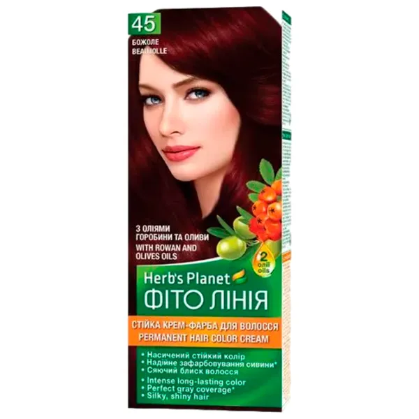 Краска для волос Fito Linia 1083603 Код цвета: 45, 144 мл photo 1 Краска для волос Fito Linia 1083603 Код цвета: 45, 144 мл photo 1
