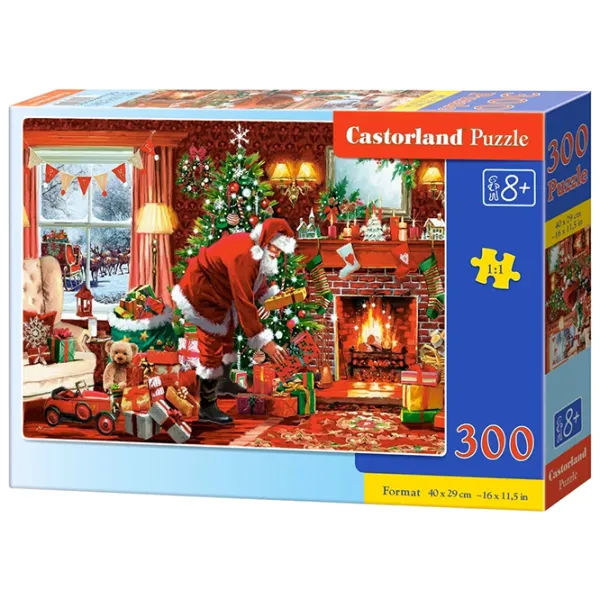 Пазл 2D Castorland 300 Santa's Special Delivery 8+/ Количество деталей: 300 photo 1