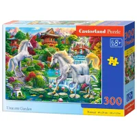 Puzzle 2D Castorland 300 Unicorn Garden 8+/ Numărul de piese: 300