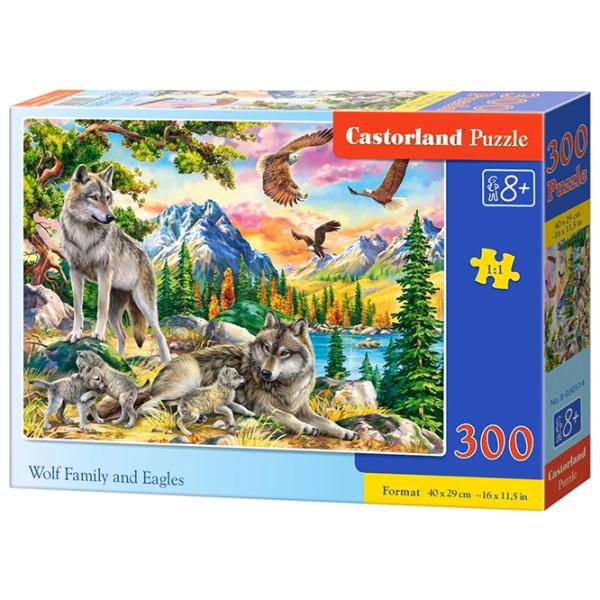 Puzzle 2D Castorland 300 Unicorn Garden 8+/ Numărul de piese: 300 photo 1