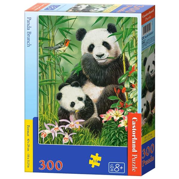 Пазл 2D Castorland 300 Panda Brunch 8+/ Количество деталей: 300 photo 1