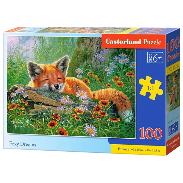 Puzzle 2D Castorland 100 Foxy Dreams 6+/ Numărul de piese: 100 photo 1