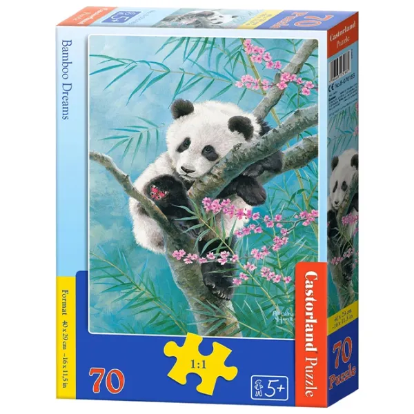 Puzzle 2D Castorland Midi 70 Bamboo Dreams 5+/ Numărul de piese: 70 photo 1